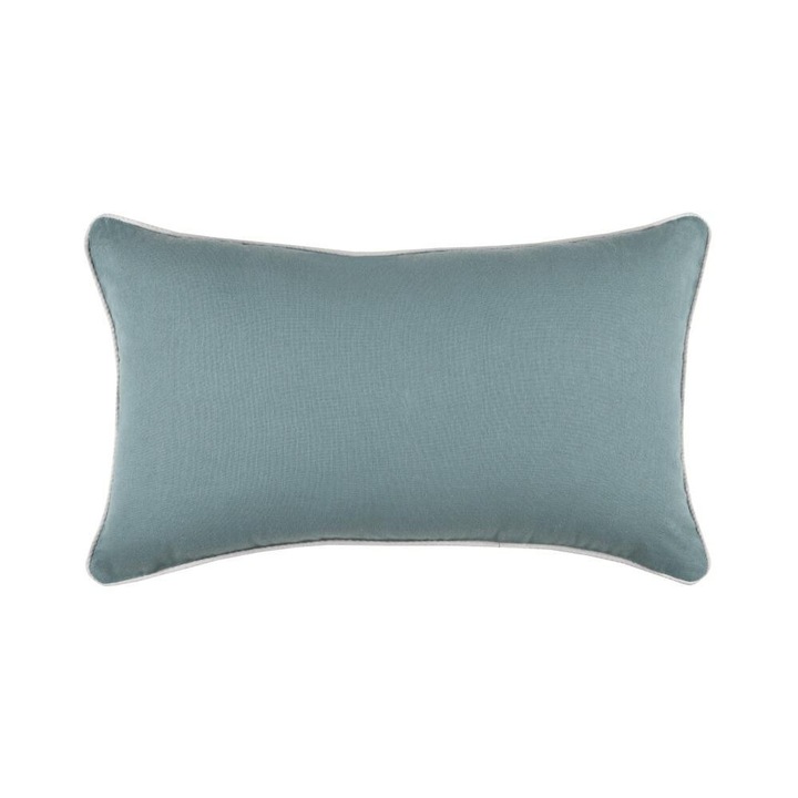 Perna, Stof, Duo, Garnitura Eleganta, Materiale De Inalta Calitate, Tesatura Moale Si Placuta La Atingere, 30x50, Jad Argintiu