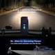 Фар за велосипед със сензор за светлина, 1500 mAh, IPX4, USB зареждане, 4 режима на светене, 10x3.3x3cm, черен