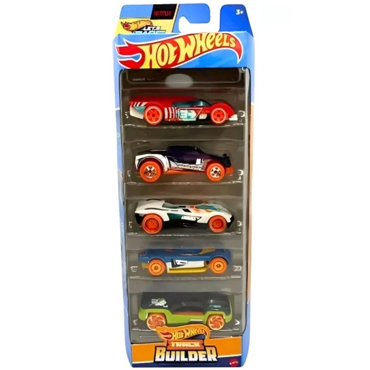Set 5 masini Hot Wheels Track Builder (htv52)