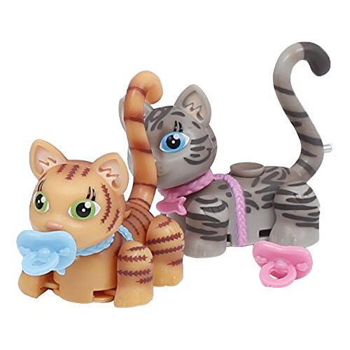 Pet Giochi Preziosi Parade Family - Pui de Pisica Ginger si Grey Tabby