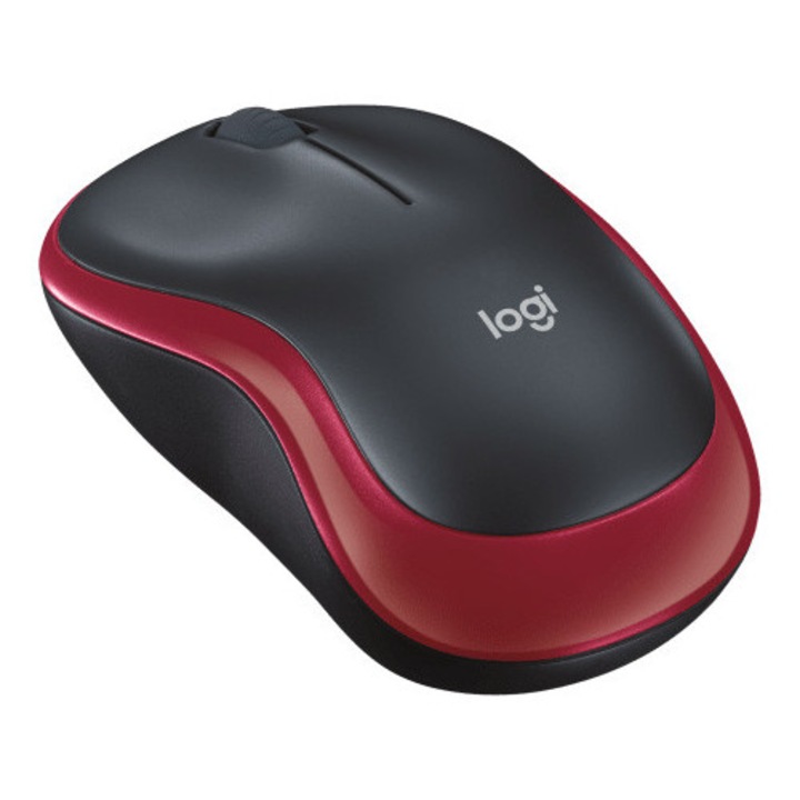 Logitech M185 egér, USB, Piros