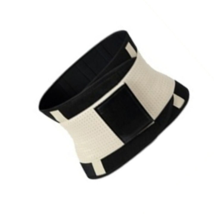 Премиум фитнес коремен колан за отслабване, стягане на корема, стягане на талията, оформяне на тялото, връзване на корема след раждане, оформяне на талията или неопренов корсет за лумбална опора със система за двойна компресия, бежов, XL размер