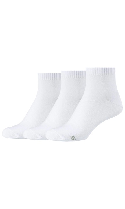 Комплект дамски чорапи, Skechers 3PPK Wm Casual Quarter Socks SK42005-1000, бели, 35-38, 3 бр