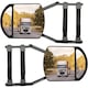 Set oglinzi auxiliare, WALALLA, clip-on universal, rotire 360 grade, negru mat, pentru remorci si SUV-uri
