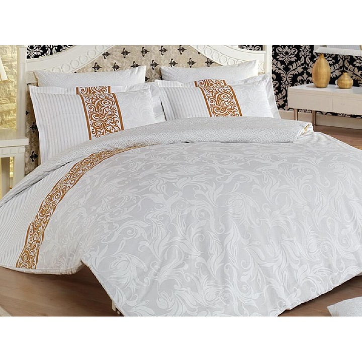 Спално бельо за 2 човека Majoli, Angelica, Satin Deluxe 6 бр