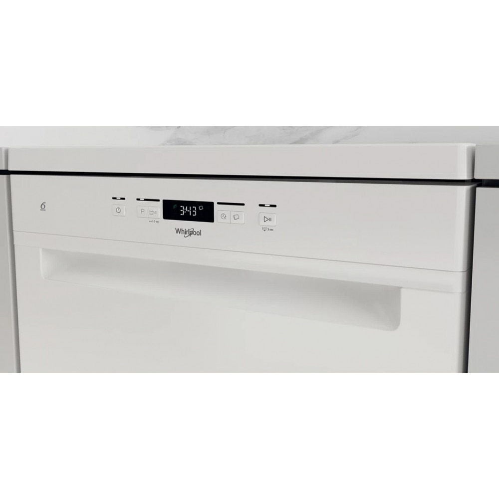 Masina de spalat vase Whirlpool W2F HD624, Clasa E, NaturalDry, FlexiSpace, 9 programe, 14 seturi, Alba