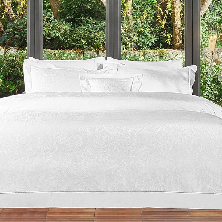 Dorine fehér kétszemélyes ágynemű, egyiptomi pamut