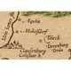 Harta Transilvania, format A3, anul 1633, cartograf Gerard Mercator