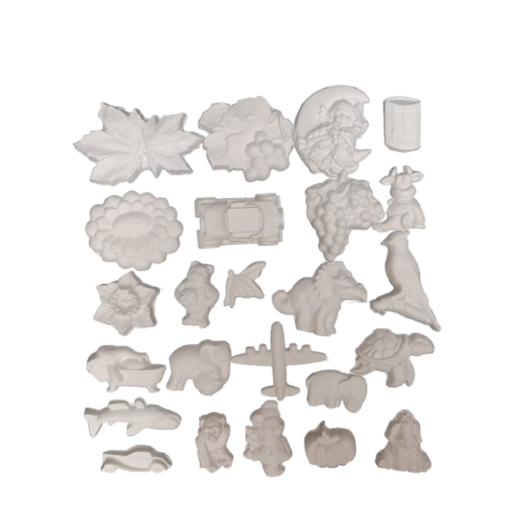 Комплект от 24 гипсови фигурки за рисуване