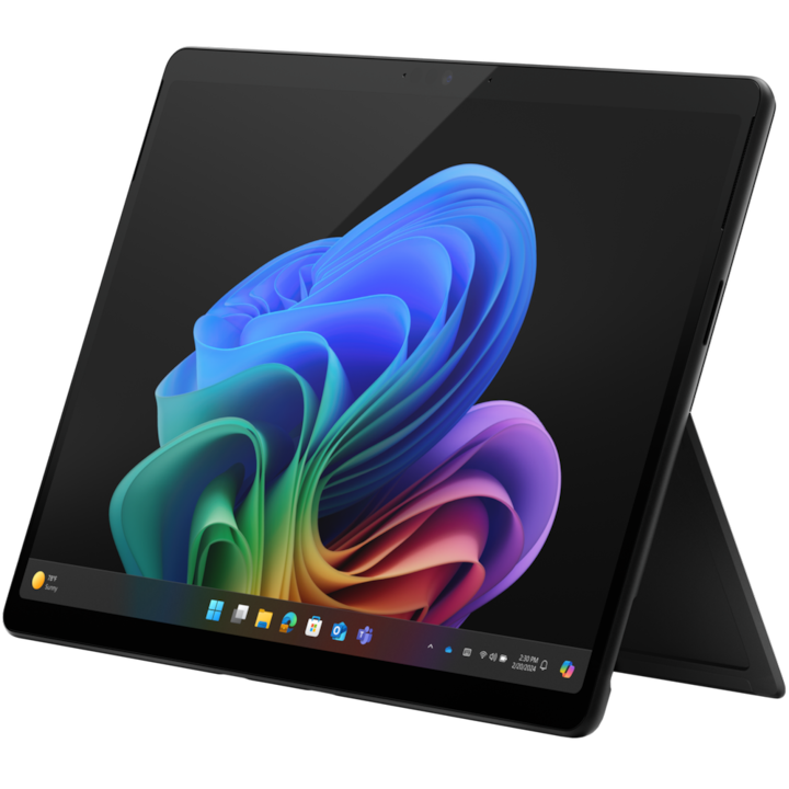 Microsoft Surface Pro 11 Copilot+PC таблет, процесор Qualcomm Snapragon X Plus, 13" HDR LCD екран, 16GB RAM, 512GB SSD, Windows 11 Pro Black