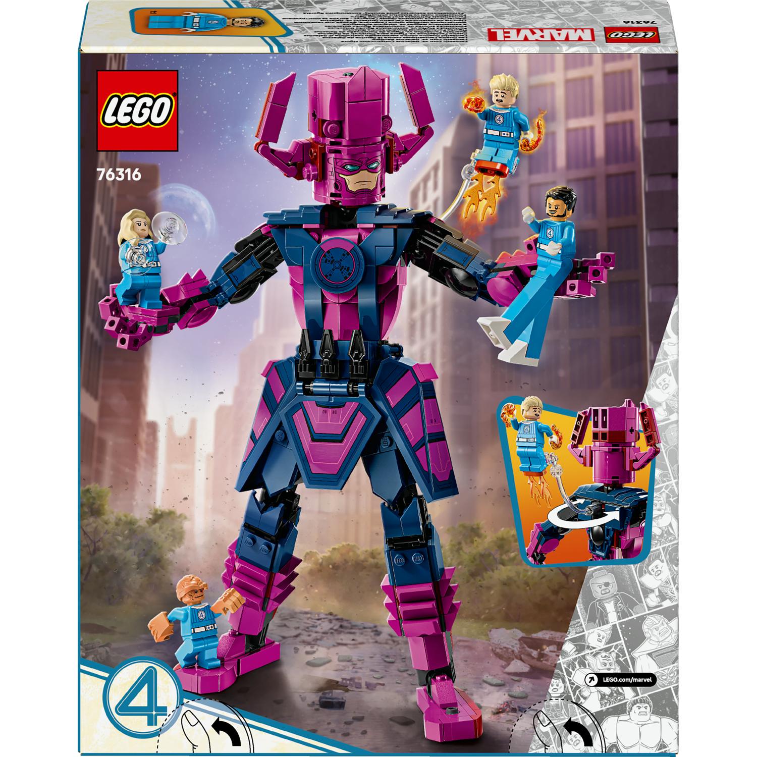 LEGO® Marvel - Figurina de constructie Cei patru fantastici vs