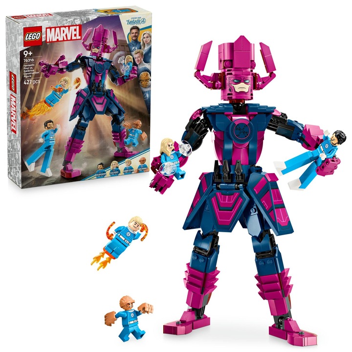 LEGO® Marvel - Фигурка за сглобяване: Фантастичната четворка срещу Галактус 76316, 427 части