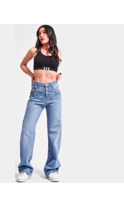 Nyers, egyenes farmer farmer, kék, Kék