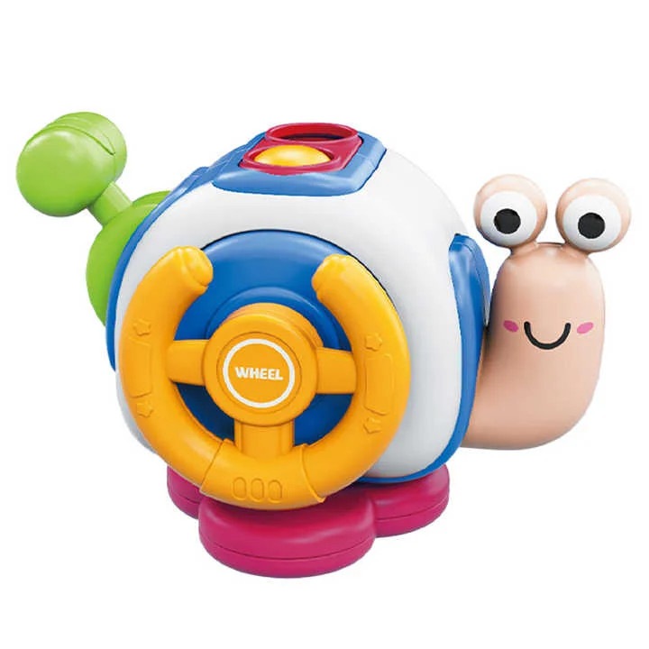 Jucarie in forma de melc pentru bebelusi, Dezvoltare Senzoriala si Motorie, jucarie educativa perfecta pentru calatorii, 18 Luni+