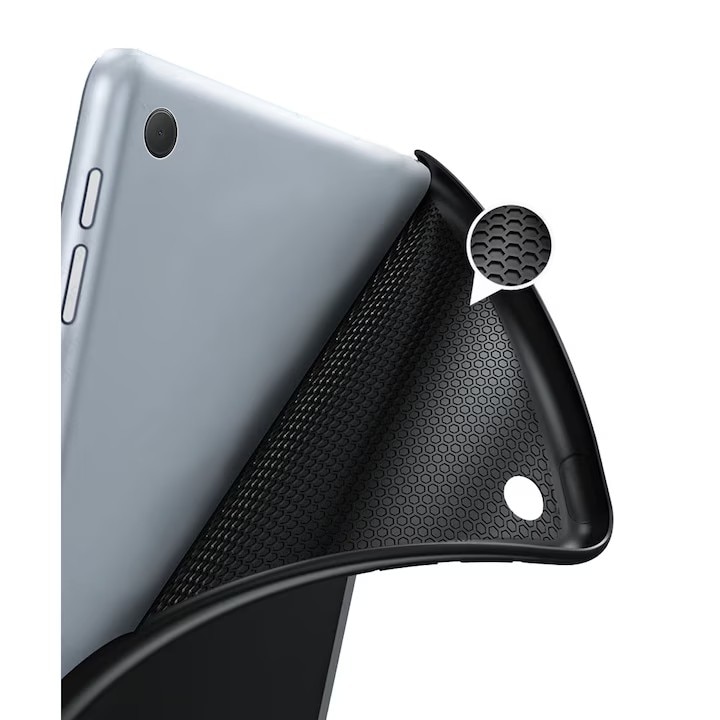 Husa tableta pentru Samsung Galaxy Tab A9 8.7", VIENOD®, TPU Smart Cover, functie de suport, negru