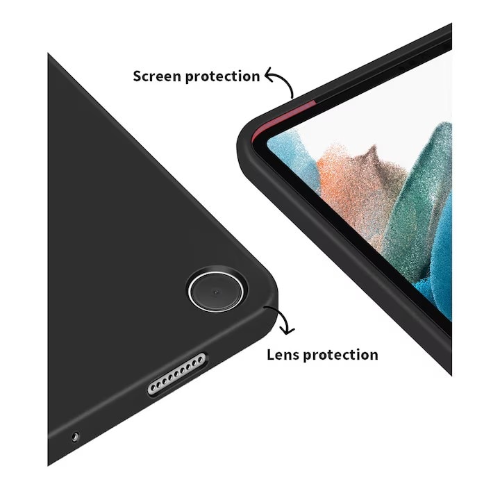 Husa tableta pentru Samsung Galaxy Tab A9 8.7", VIENOD®, TPU Smart Cover, functie de suport, negru