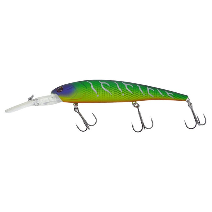 Vobler Hitfish TR Deep 12cm, 19.5gr, Floating, culoare 333, pentru pescuitul la trena, evolutie 7-8.2m, salau, stiuca, somn, pastrav lac