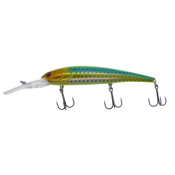 Vobler Hitfish TR Deep 12cm, 19.5gr, Floating, culoare 397, pentru pescuitul la trena, evolutie 7-8.2m, salau, stiuca, somn, pastrav lac