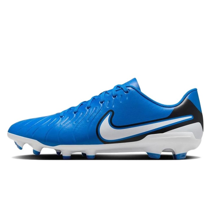 Nike, Pantofi de piele ecologica pentru fotbal Legend 10 Club, Albastru