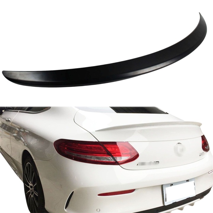 Eleron portbagaj Compatibil Mercedes C-Klasse Coupe 2015-2022 Plastic negru ABS Calitate Premium