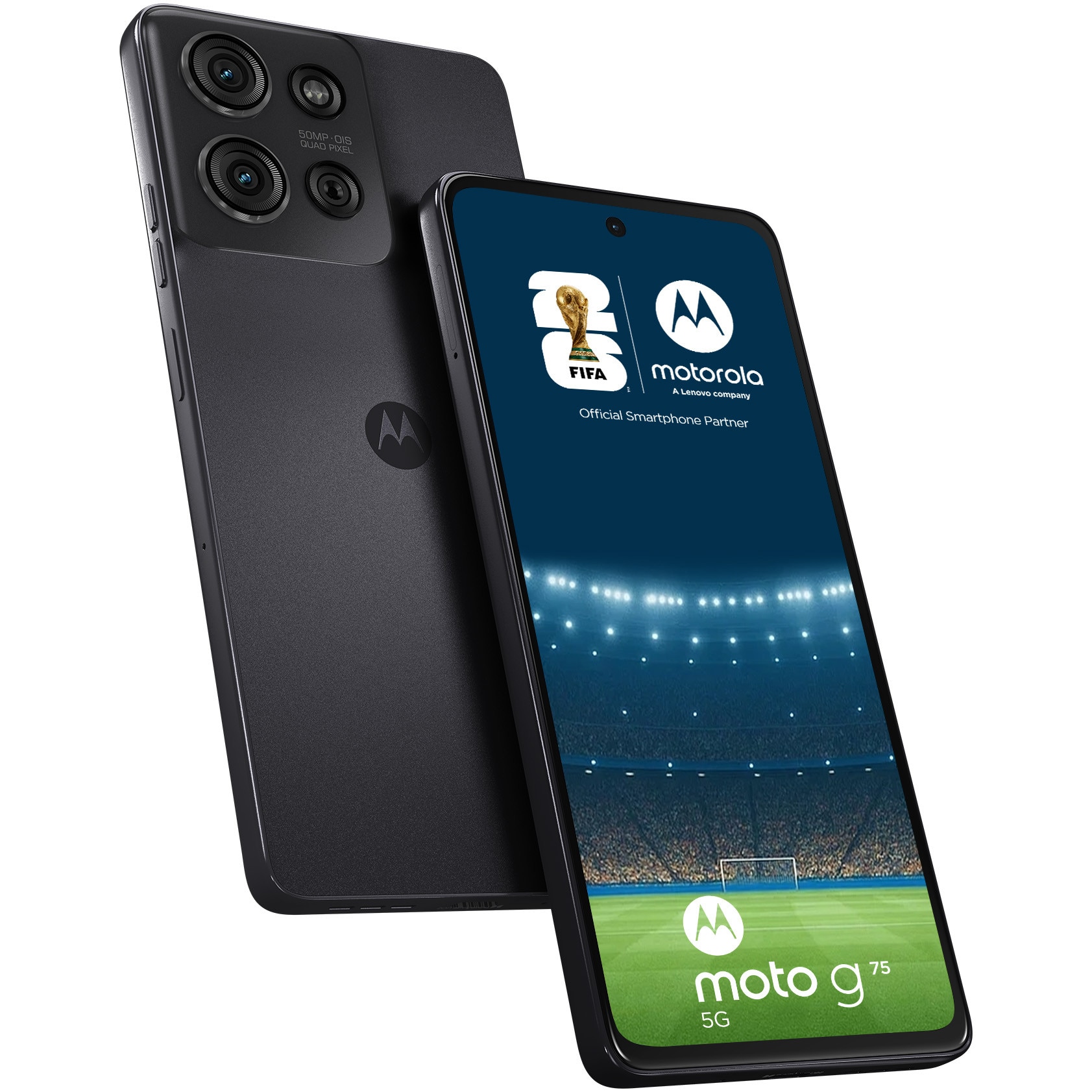 Telefon Motorola Moto g75, 256GB, 8GB RAM, 5G, Charcoal Gray