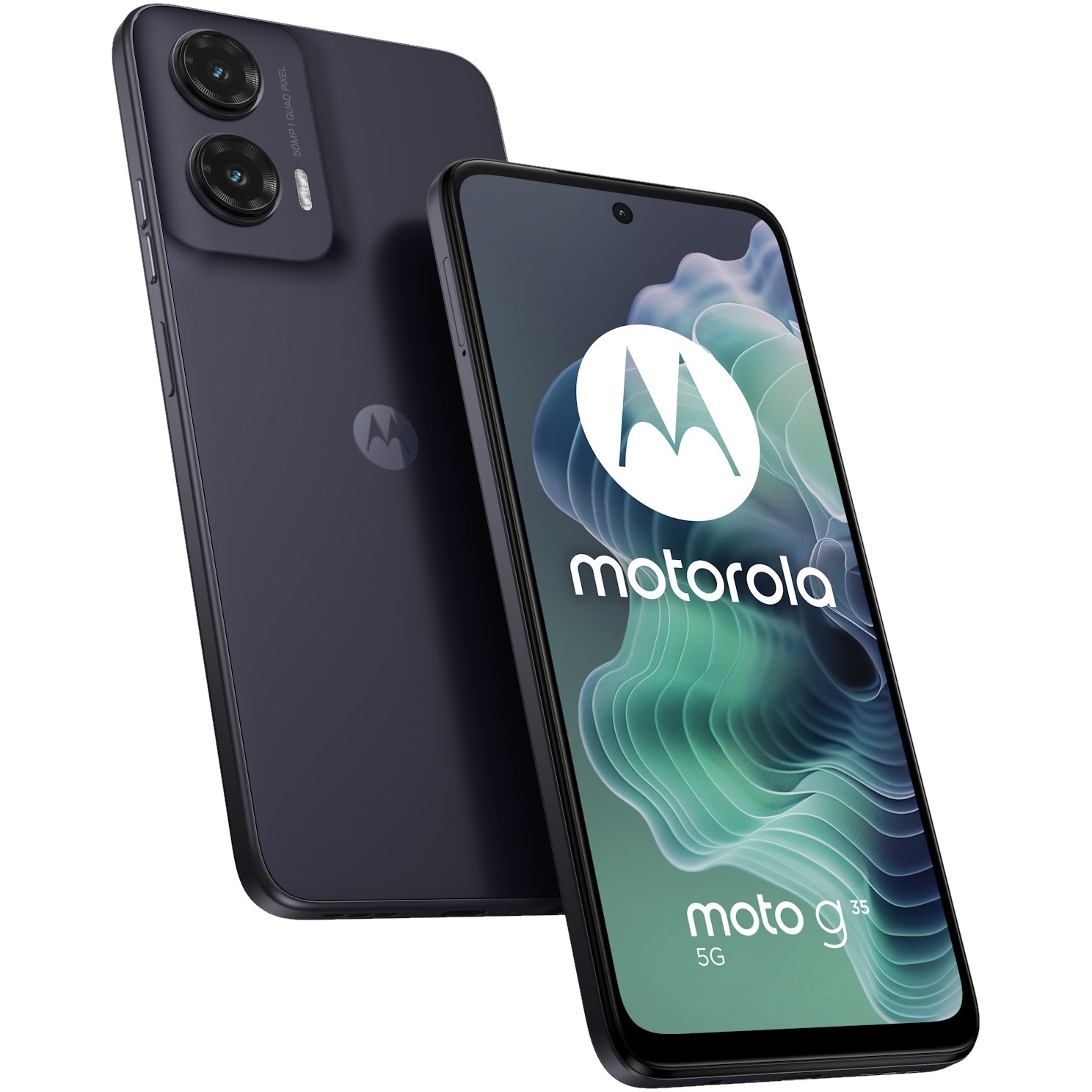Telefon Motorola Moto g35, Dual SIM, 128GB, 8GB RAM, 5G, Midnight Black