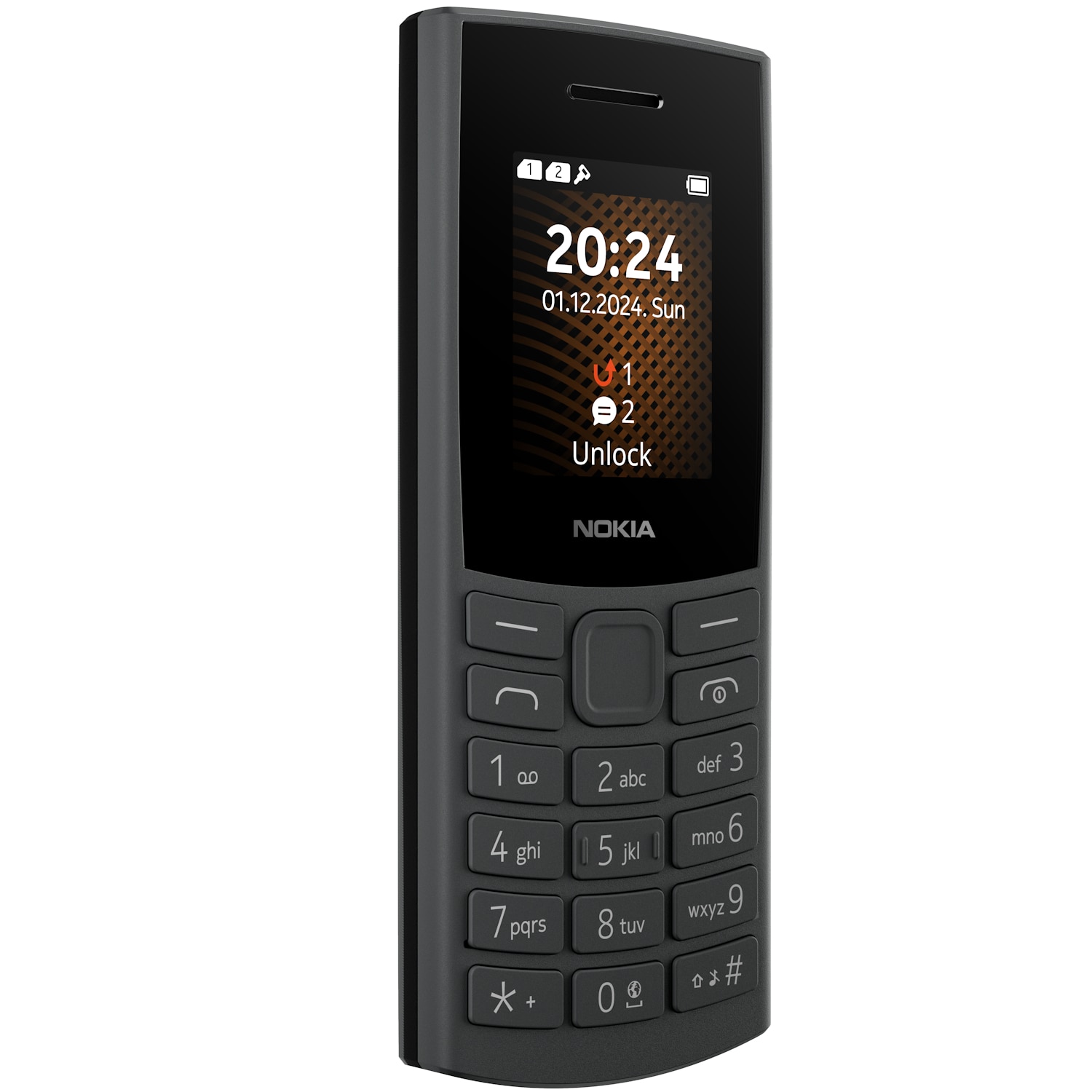 Telefon mobil Nokia 105 4G (2024), Dual SIM, Charcoal