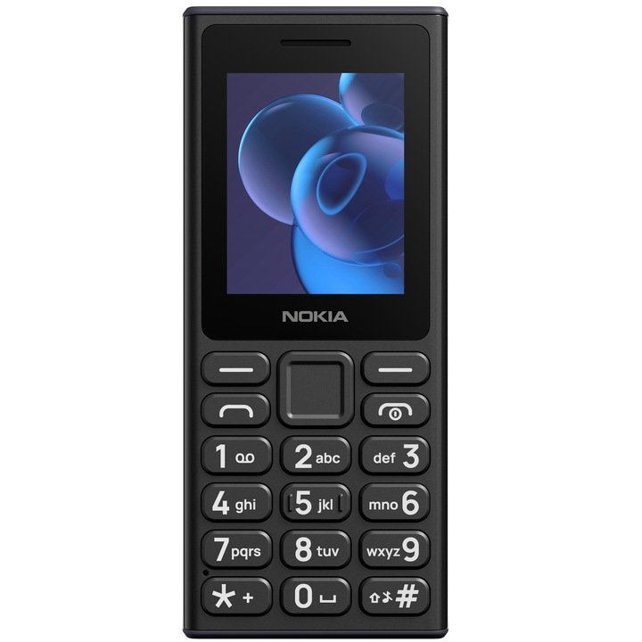 Мобилен телефон Nokia 110 (2024), Dual SIM, Черен