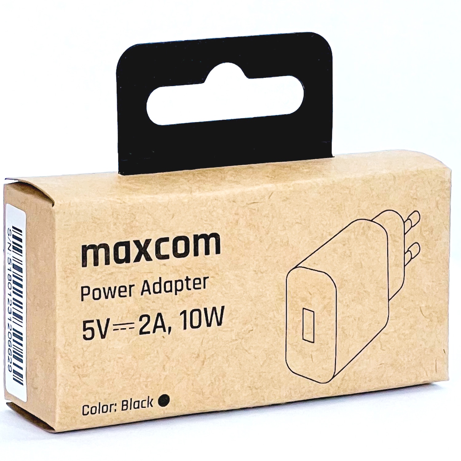Telefon mobil Maxcom MM920 Light, Black + Adaptor priza Maxcom 10W