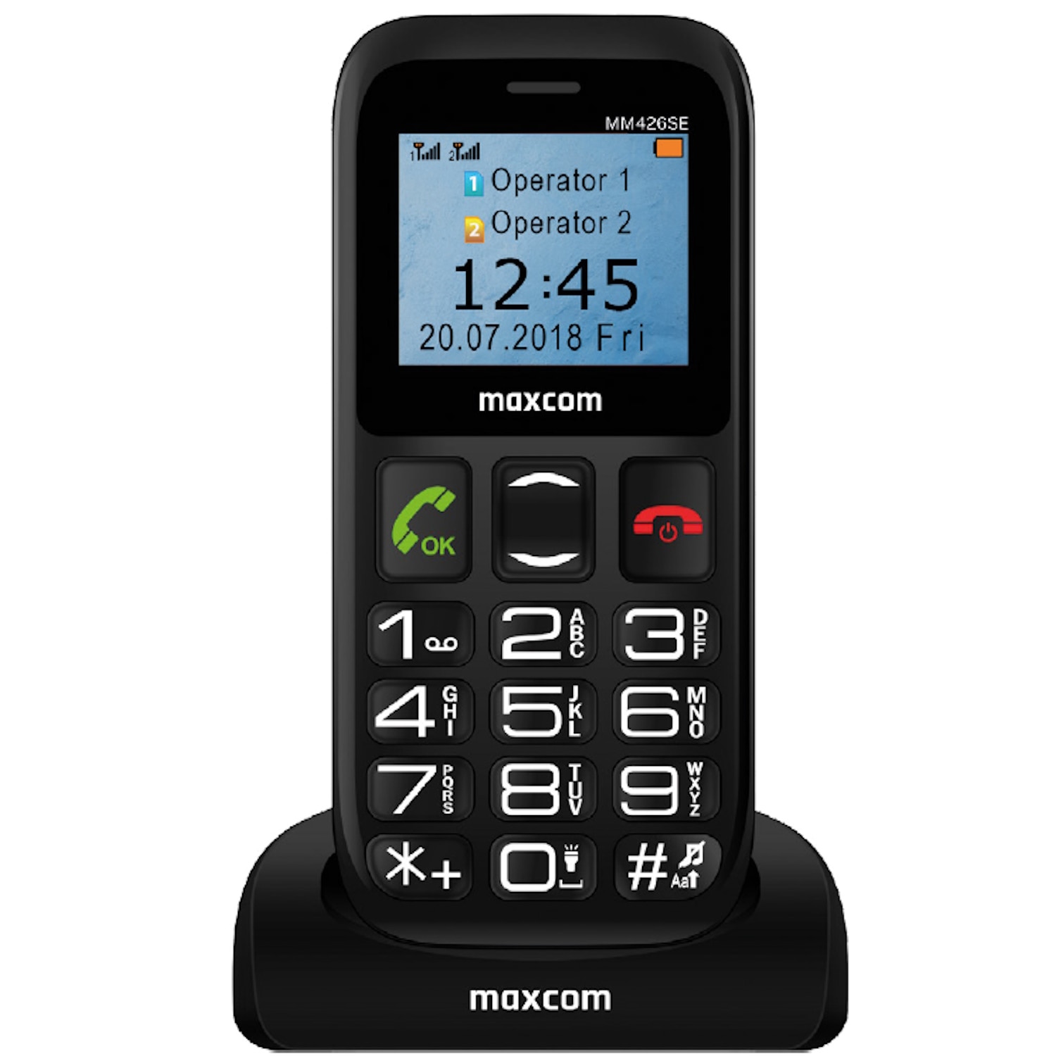 Telefon mobil Maxcom MM426 SE, Dual SIM, Black