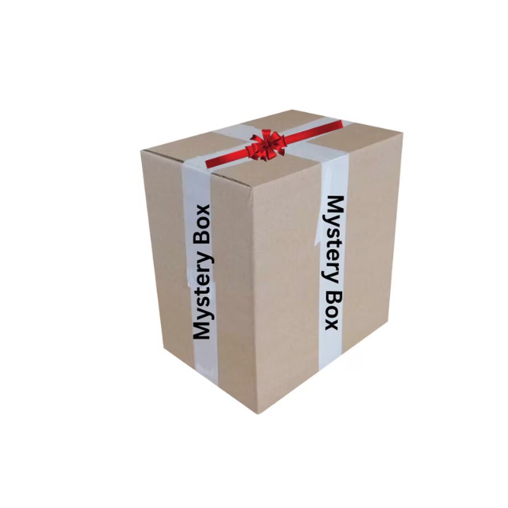 Amazon Mystery Box, за мъже, комбинация от продукти, комбинация от нови и върнати, запечатана, различни размери