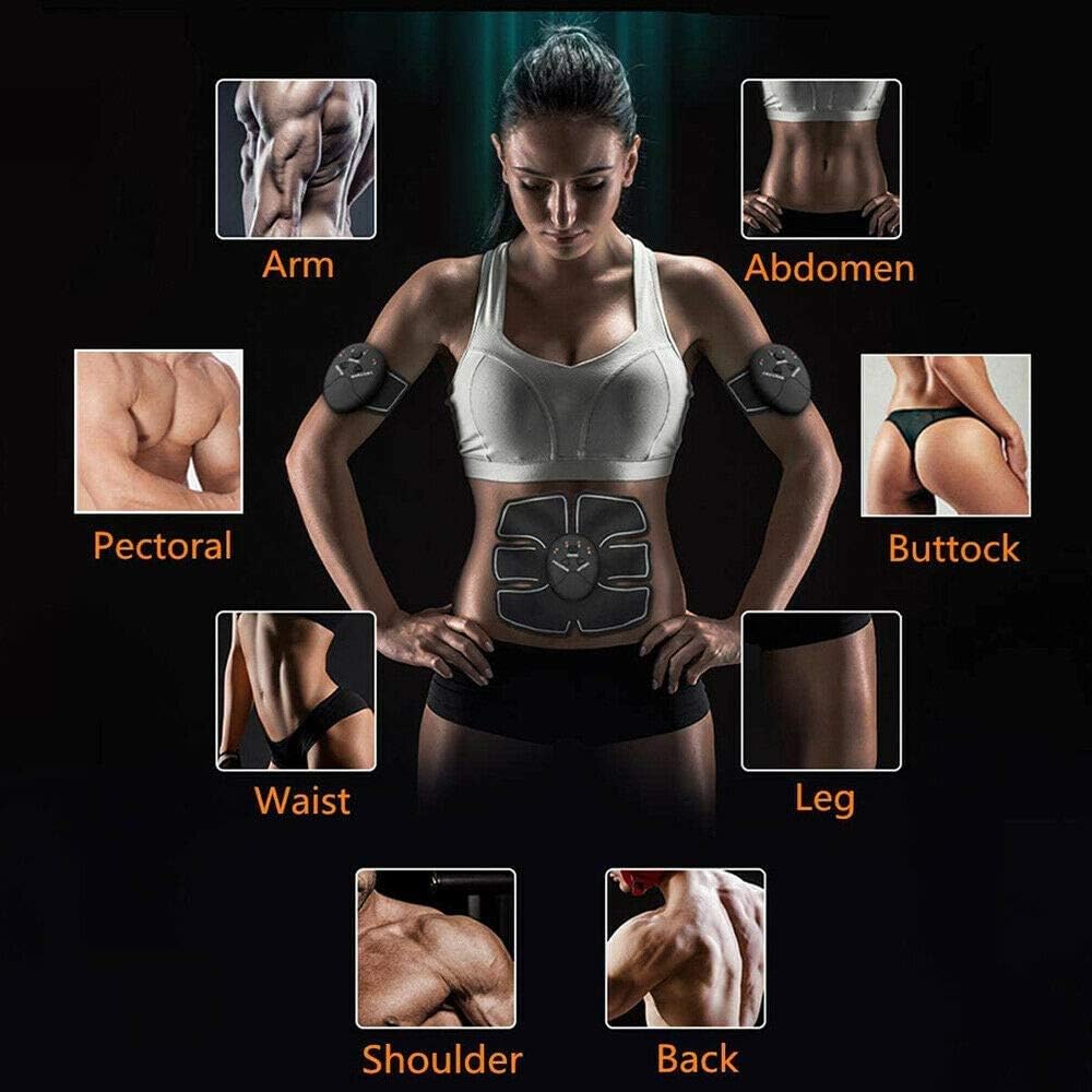 Aparat electrostimulator EMS 3-in-1 pentru abdomen, brate si coapse ...