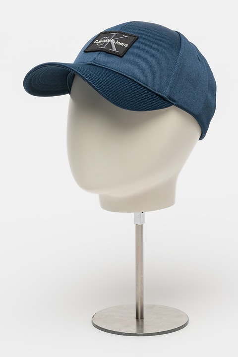 CALVIN KLEIN JEANS, Sapca cu logo aplicat, Albastru inchis
