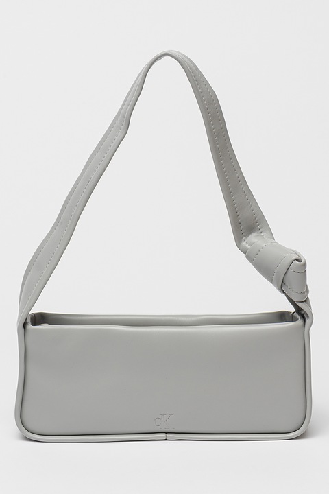 CALVIN KLEIN JEANS, Geanta de piele ecologica cu bareta de umar, Gri