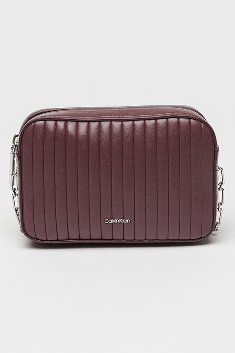 CALVIN KLEIN, Keresztpántos steppelt táska, Szilvalila