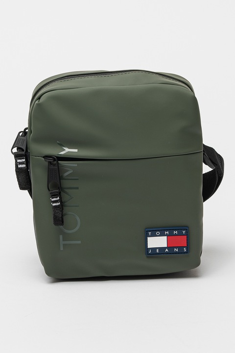 Tommy Jeans, Keresztpántos táska logós foltrátéttel, Szürke