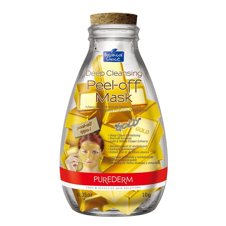 Purederm Deep Cleansing Peel-Off Mask "GOLD", 1 бр