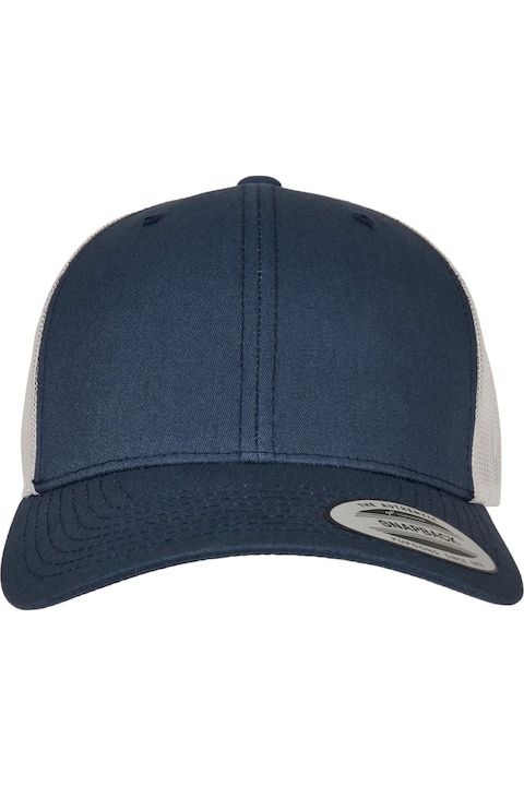 CAMERAN Flexfit шапка за възрастни, тъмносиньо/сребристо, един размер