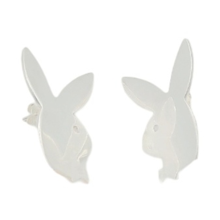 Cercei fara piatra playboy Argint 925 Ariana 3cm