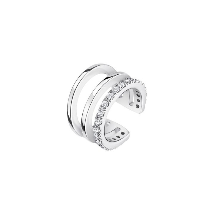 Cercei LOTUS SILVER, argintiu, AG 925/1000, cu pietre stralucitoare