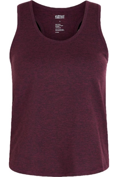 Дамска тениска Girlfriend Collective Reset, слива, Тъмновиолетов