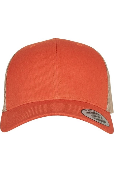 CAMERAN Flexfit шапка за възрастни, рустик оранжево/каки кафяво Един размер