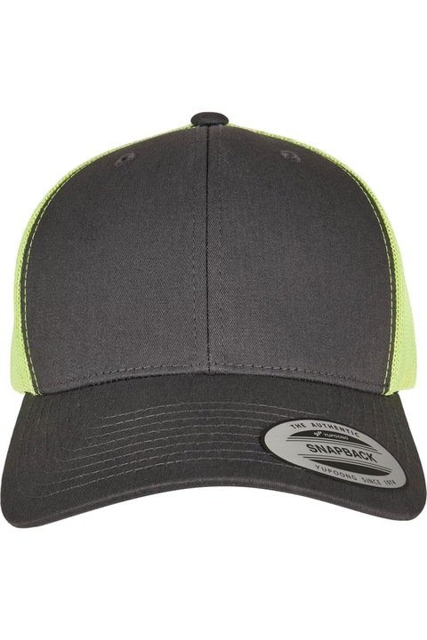 CAMERAN Flexfit Cap Adults, Charcoal/Neon Green Един размер