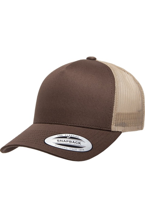 CAMERAN Flexfit ретро шапка за възрастни, кафяв/каки един размер