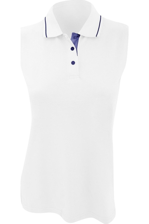 GAMEGEAR Дамска тениска с поло, бяло/тъмносиньо, Бял