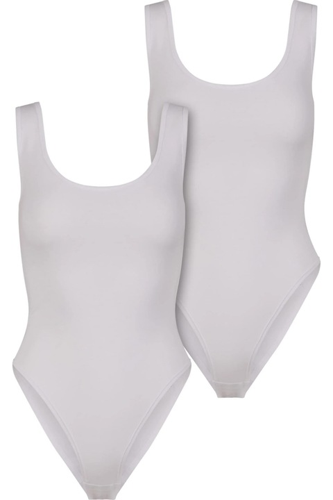 Бяло дамско боди Urban Classics, Бял