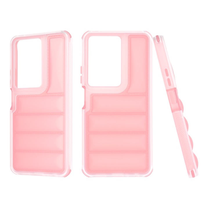 Husa Protectie compatibila cu Oppo A79 5G, MaiDestept Protect, O13, Termoplastic, Powder Pink