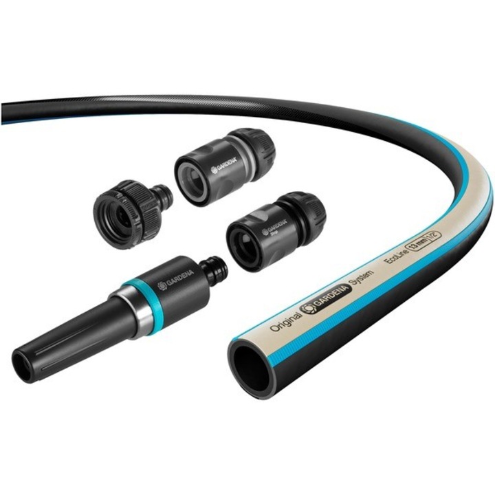 Furtun Gardena EcoLine 13 mm (1/2"), 20 m cu kit de pornire