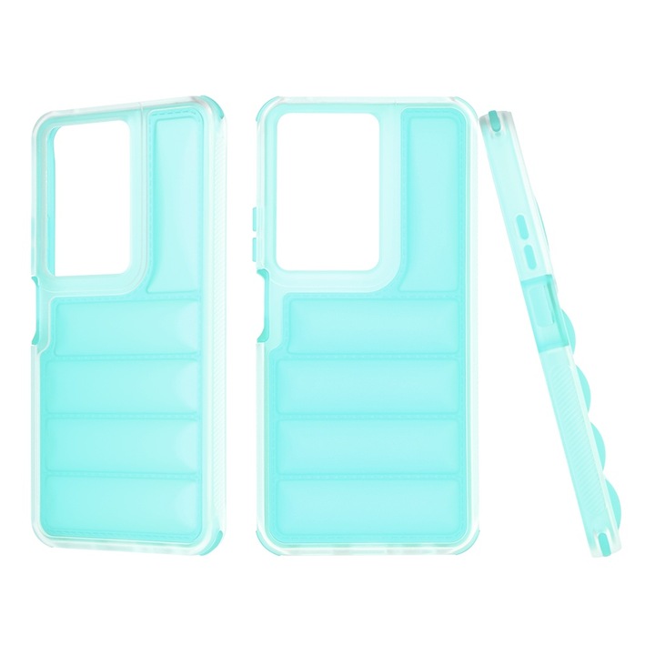 Husa Protectie compatibila cu Oppo A79 5G, MaiDestept, O23, Termoplastic, Turquoise