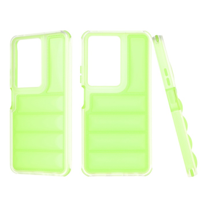 Husa Protectie compatibila cu Oppo A79 5G, MaiDestept, O27, Termoplastic, Lucky Green